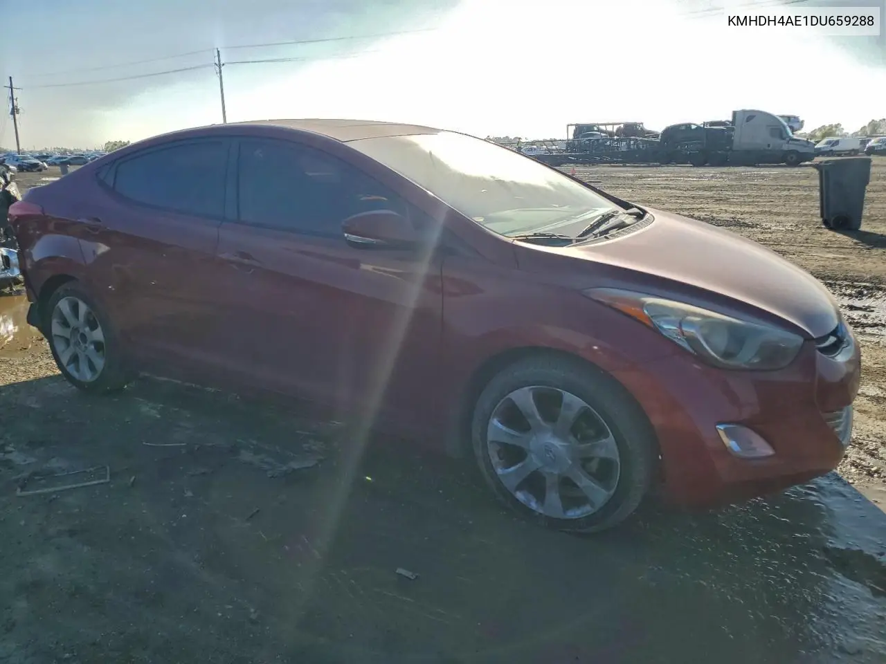 KMHDH4AE1DU659288 2013 Hyundai Elantra Gls