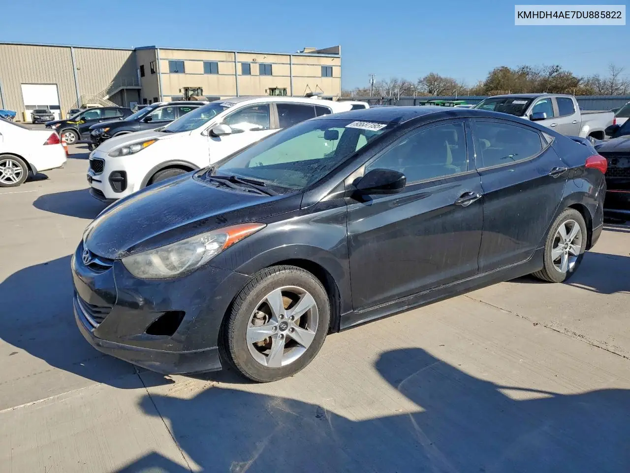 KMHDH4AE7DU885822 2013 Hyundai Elantra Gls