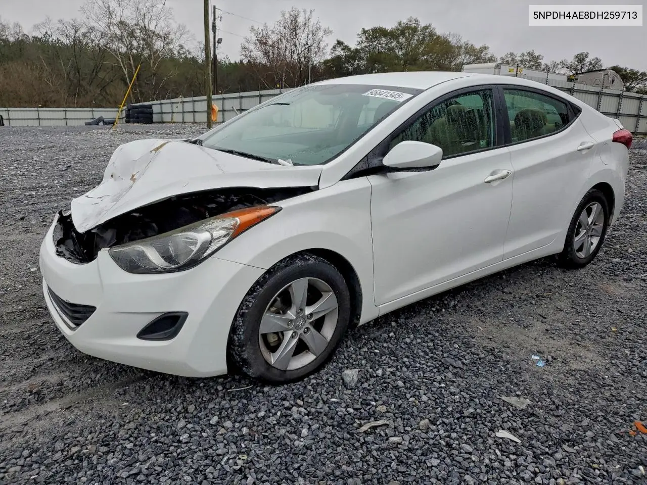 5NPDH4AE8DH259713 2013 Hyundai Elantra Gls