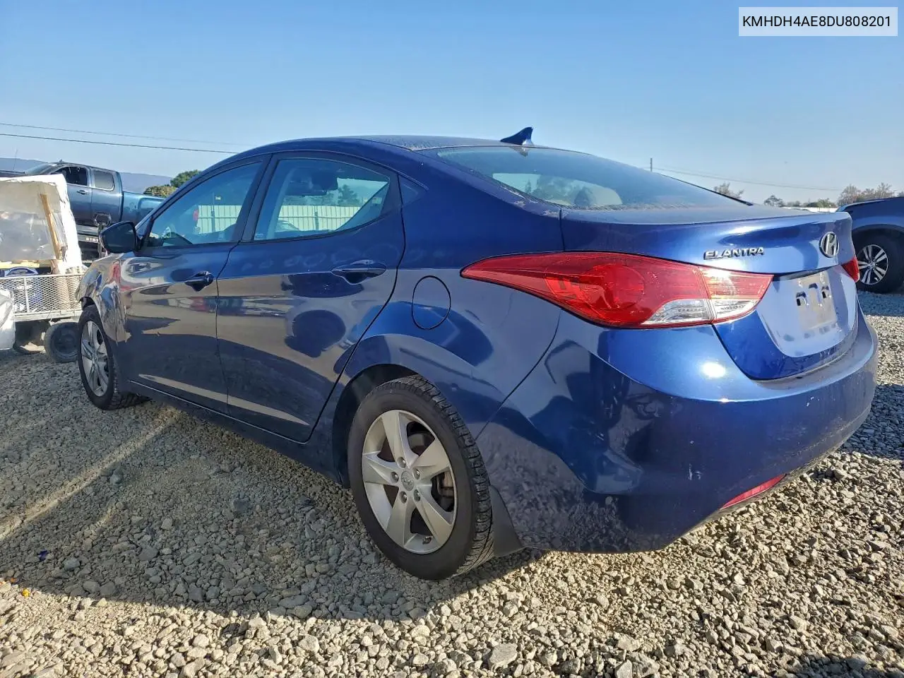 KMHDH4AE8DU808201 2013 Hyundai Elantra Gls