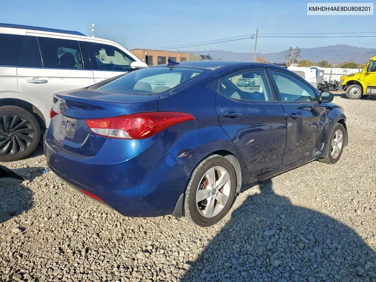 KMHDH4AE8DU808201 2013 Hyundai Elantra Gls