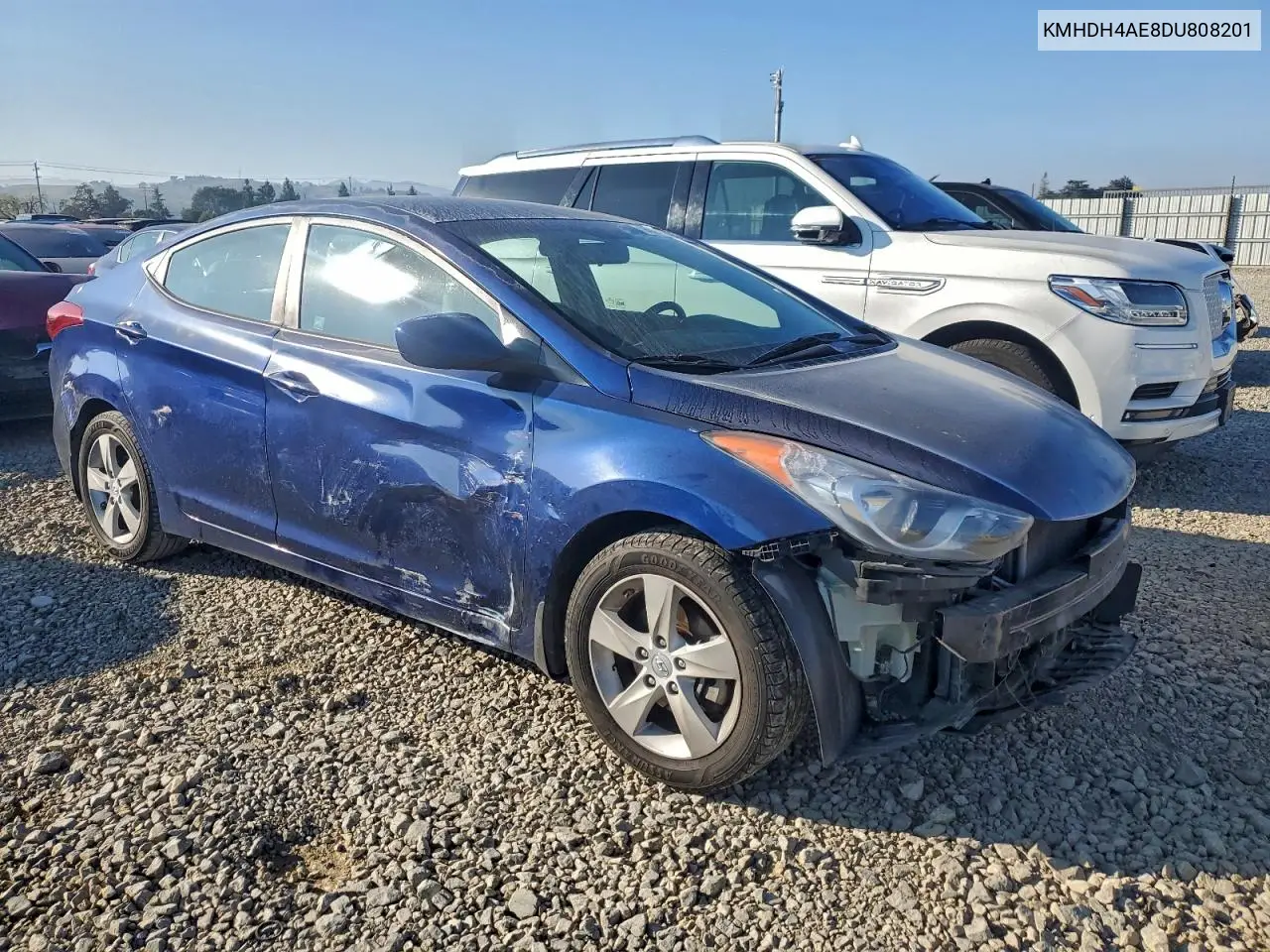 KMHDH4AE8DU808201 2013 Hyundai Elantra Gls