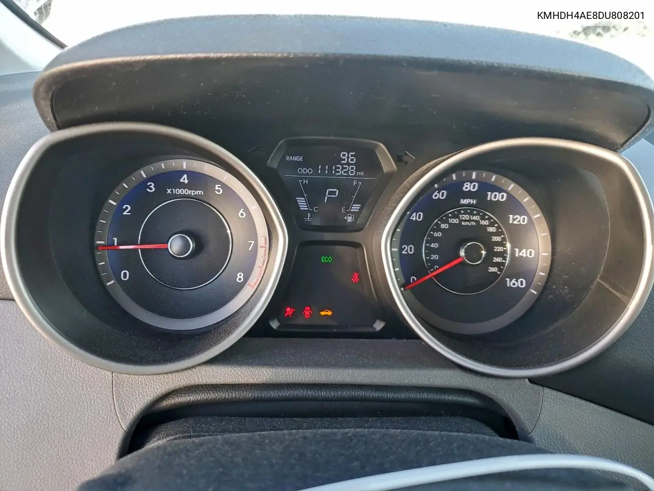 KMHDH4AE8DU808201 2013 Hyundai Elantra Gls