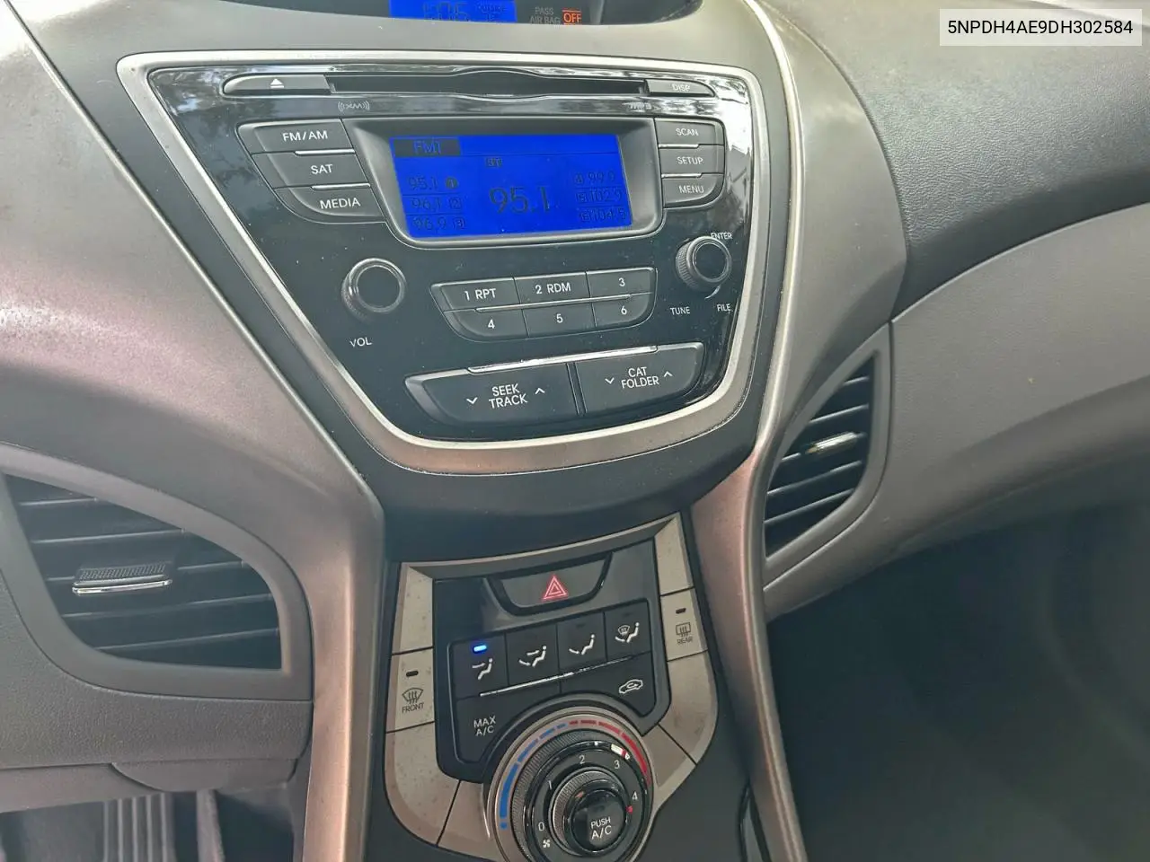 5NPDH4AE9DH302584 2013 Hyundai Elantra Gls