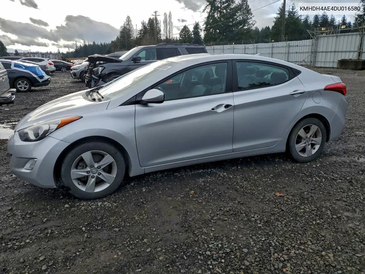 KMHDH4AE4DU016580 2013 Hyundai Elantra Gls