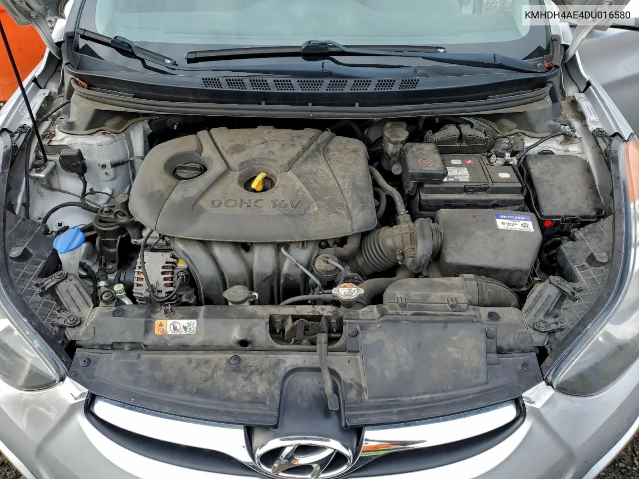 KMHDH4AE4DU016580 2013 Hyundai Elantra Gls