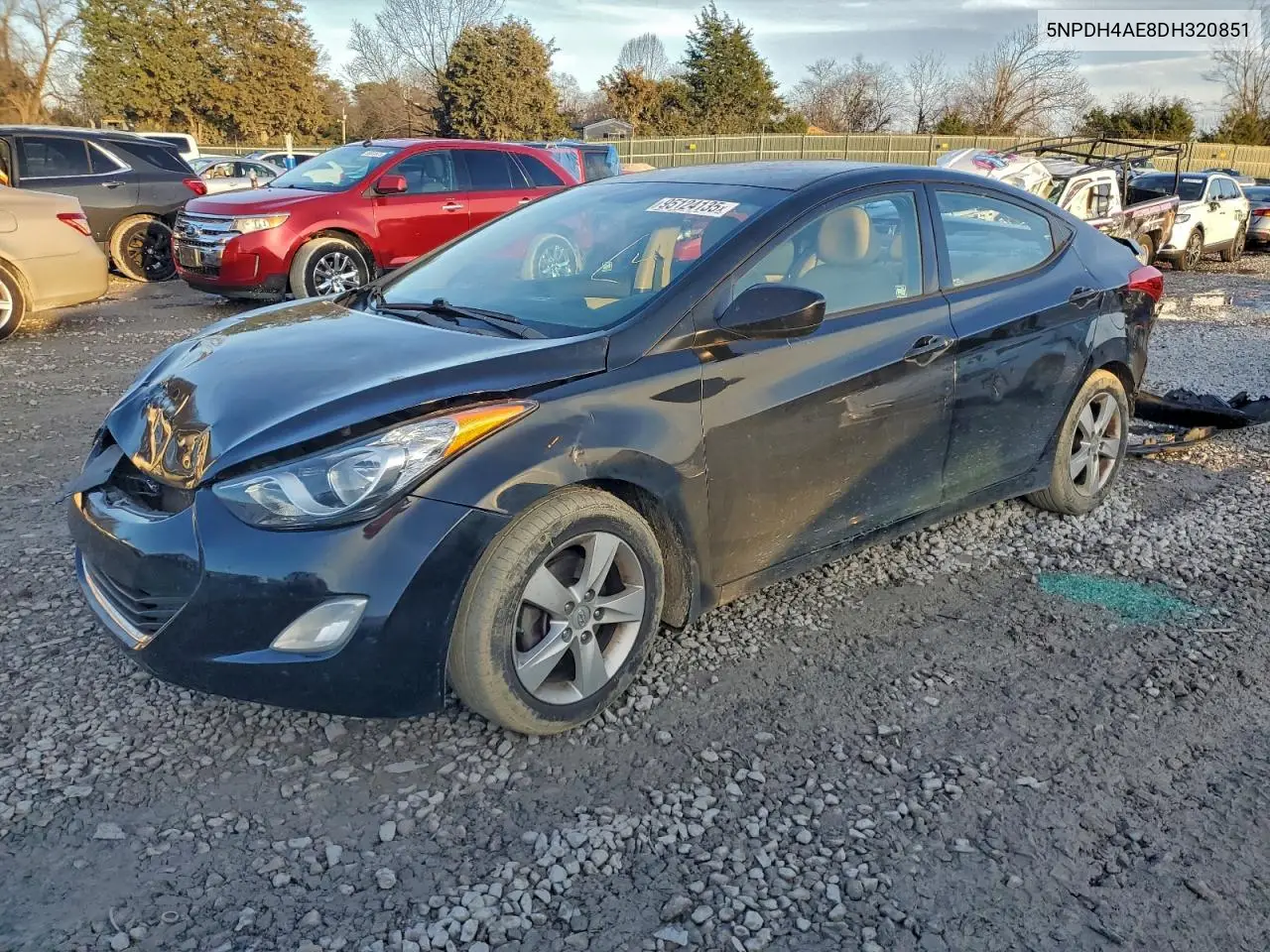 5NPDH4AE8DH320851 2013 Hyundai Elantra Gls