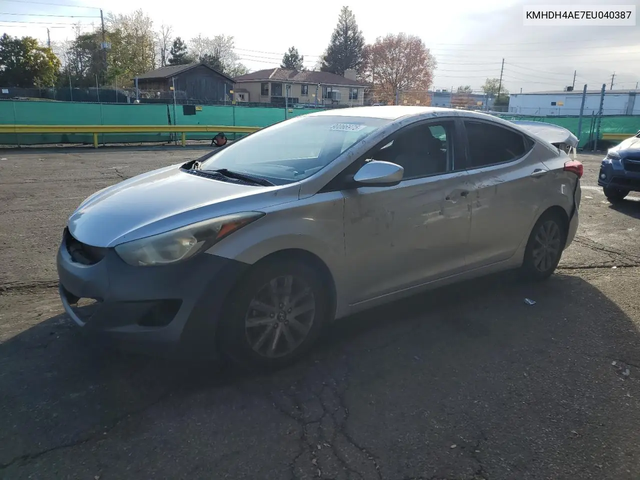 KMHDH4AE7EU040387 2014 Hyundai Elantra Se