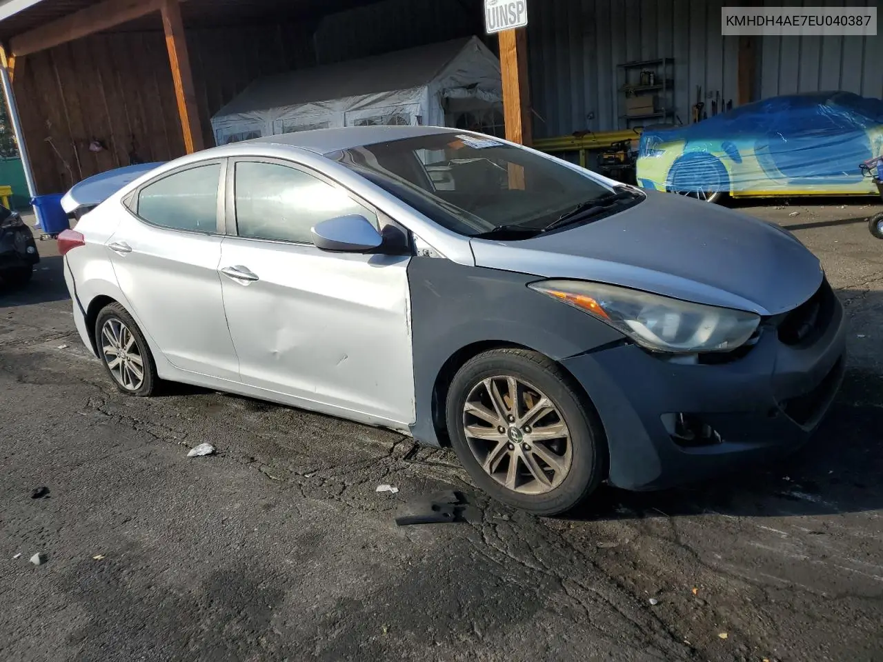 KMHDH4AE7EU040387 2014 Hyundai Elantra Se