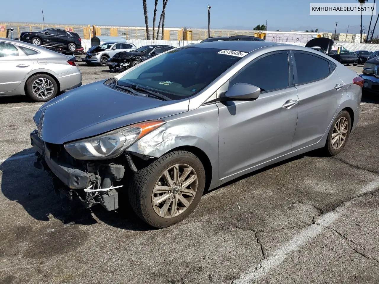 KMHDH4AE9EU155119 2014 Hyundai Elantra Se