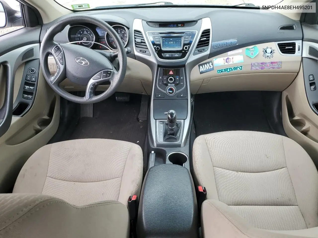 5NPDH4AE8EH495201 2014 Hyundai Elantra Se