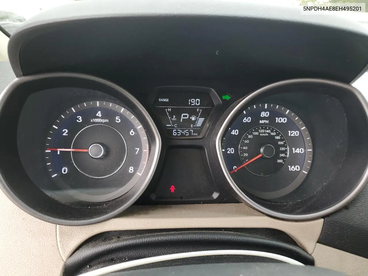 5NPDH4AE8EH495201 2014 Hyundai Elantra Se