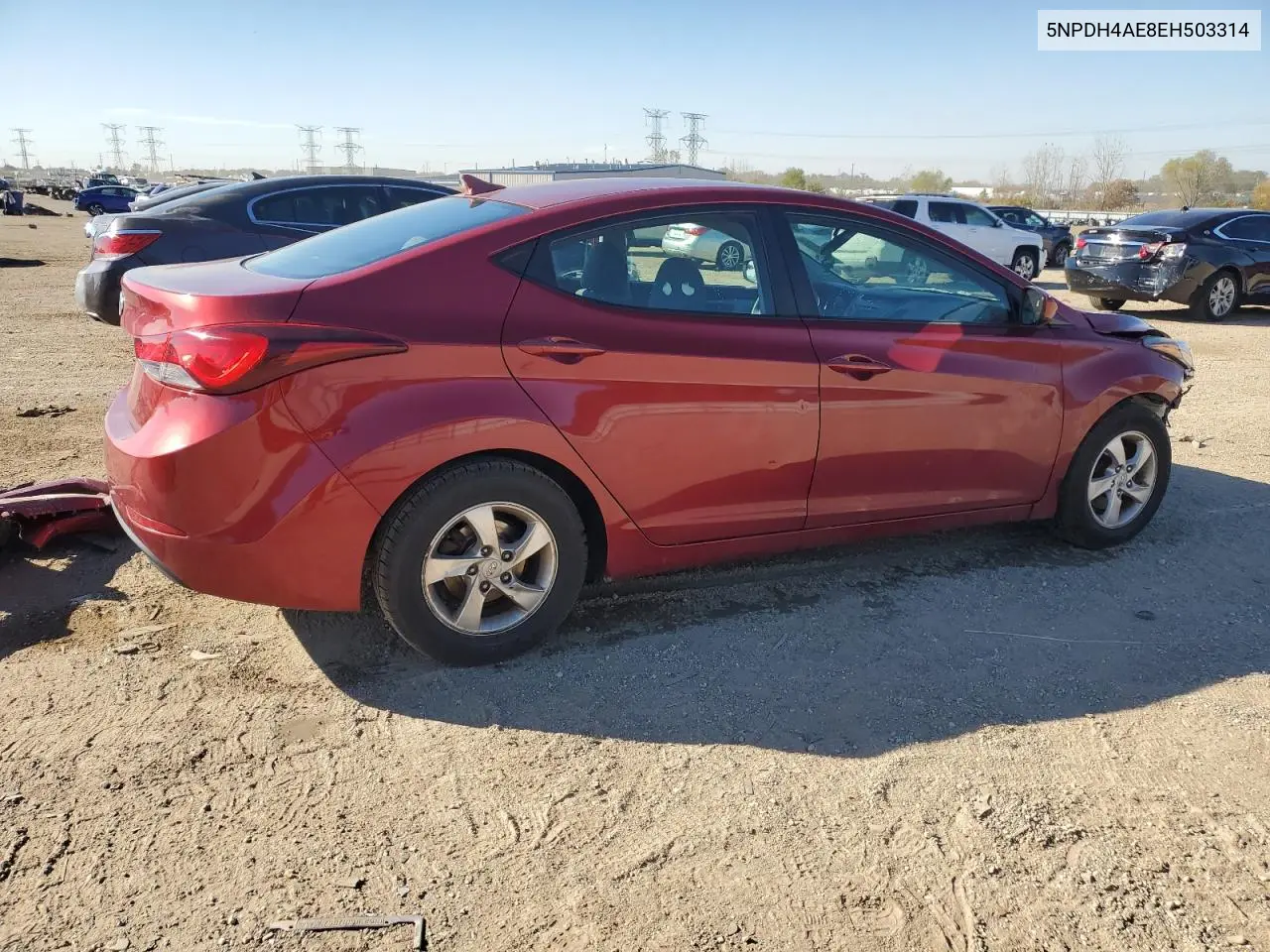 5NPDH4AE8EH503314 2014 Hyundai Elantra Se
