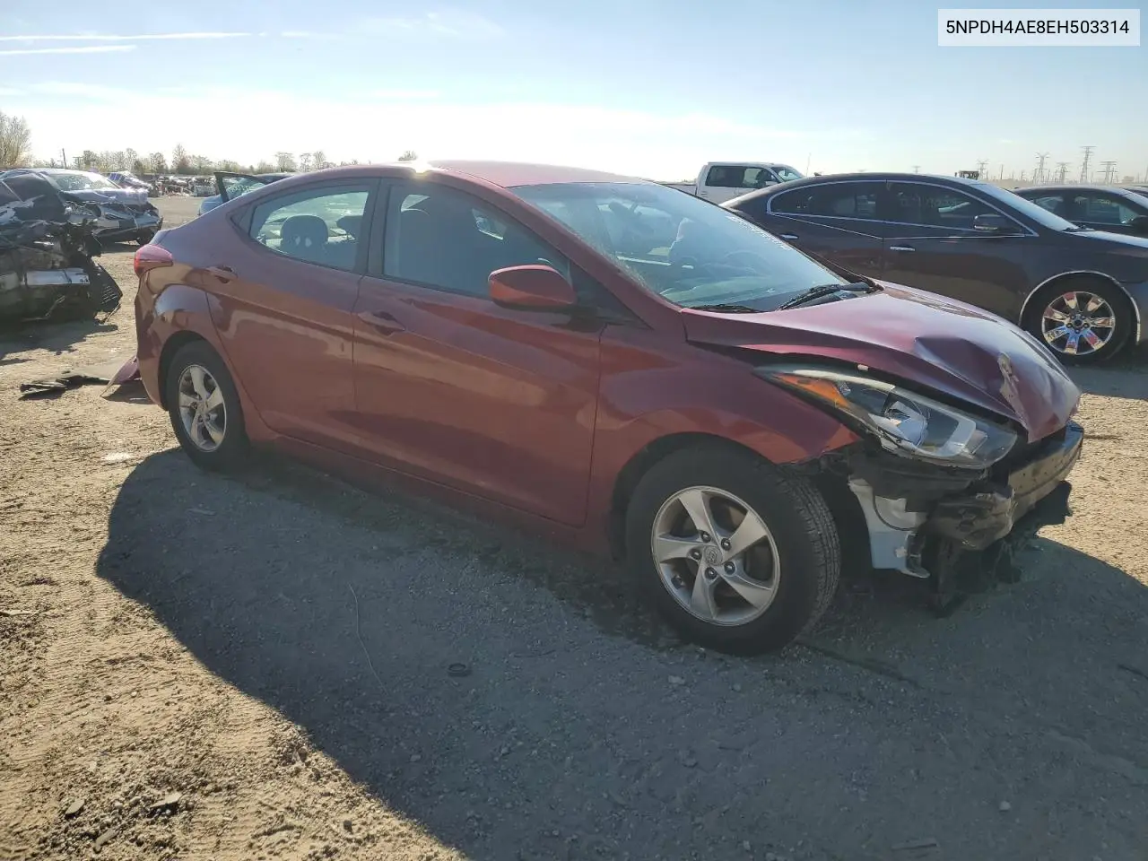 5NPDH4AE8EH503314 2014 Hyundai Elantra Se
