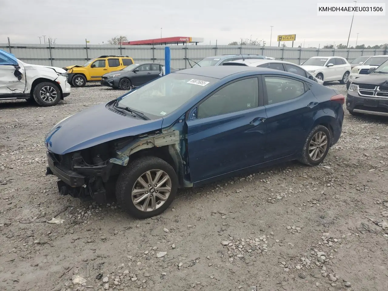 KMHDH4AEXEU031506 2014 Hyundai Elantra Se
