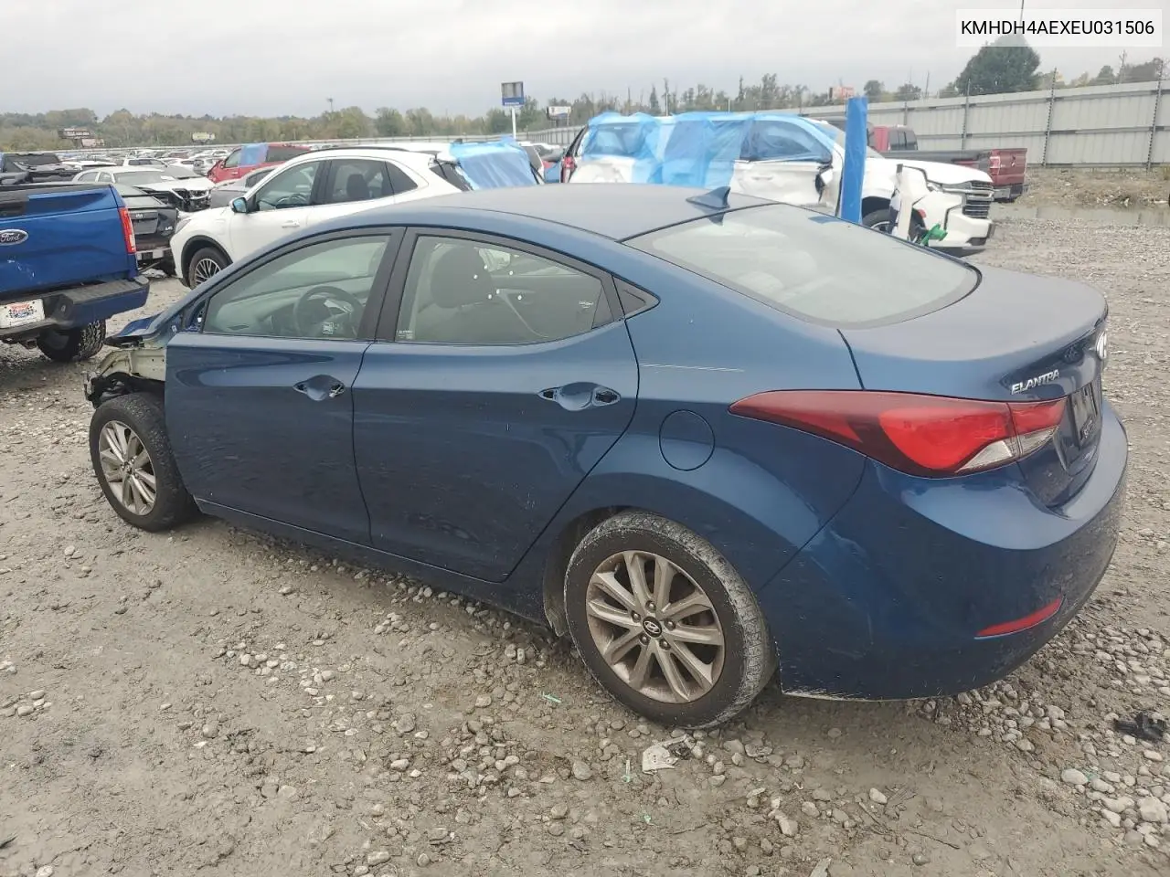 KMHDH4AEXEU031506 2014 Hyundai Elantra Se