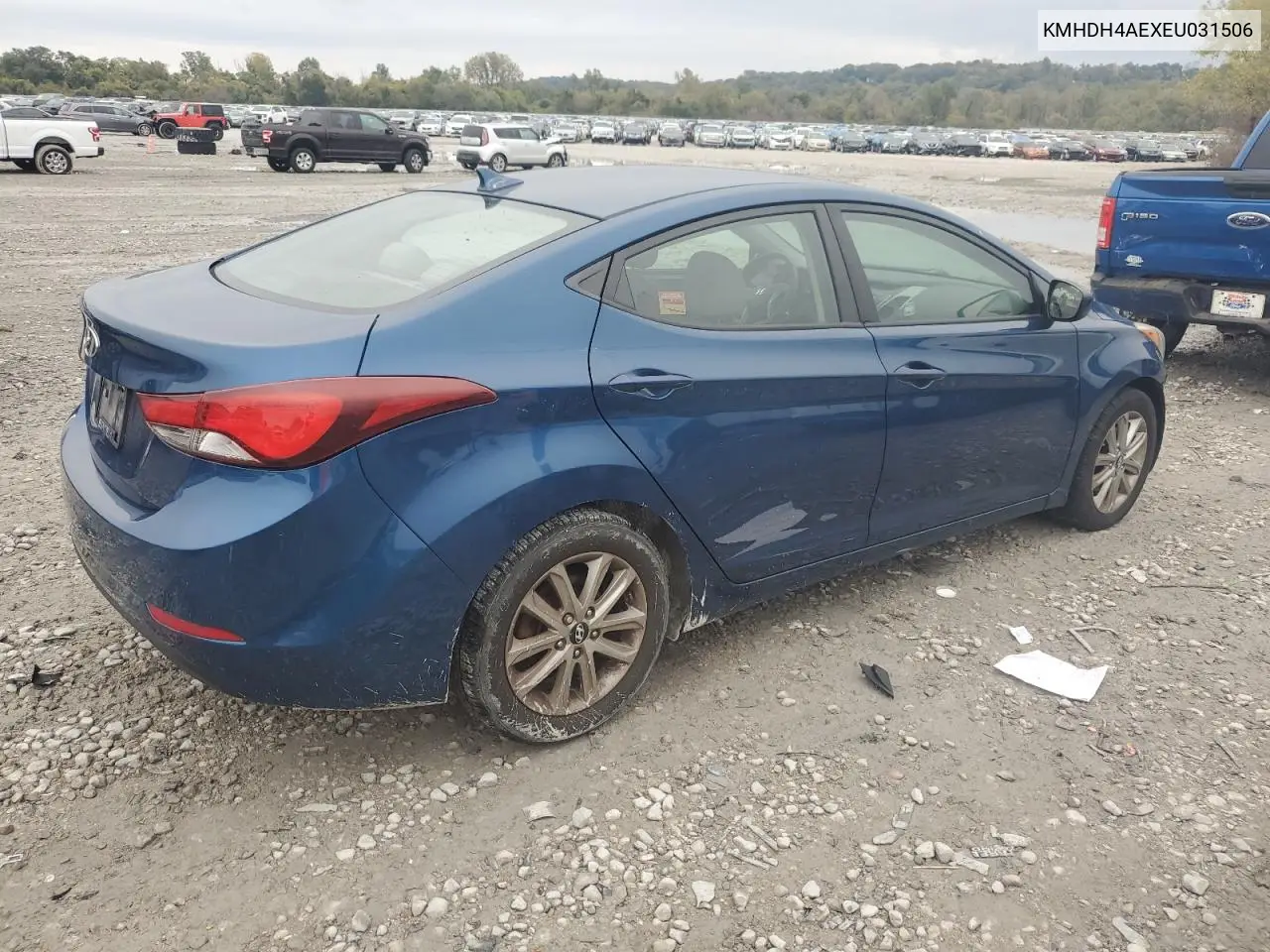 KMHDH4AEXEU031506 2014 Hyundai Elantra Se