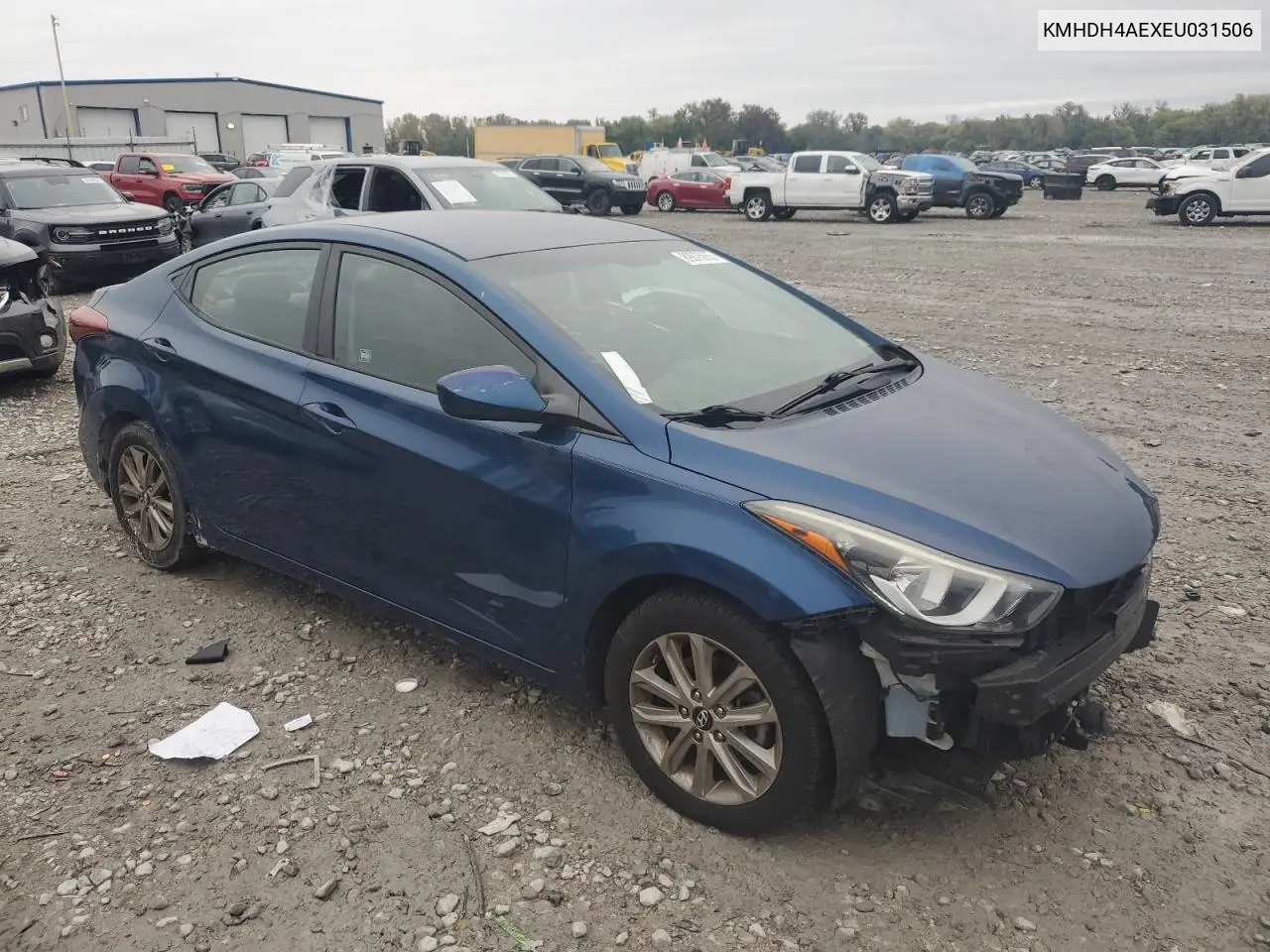 KMHDH4AEXEU031506 2014 Hyundai Elantra Se