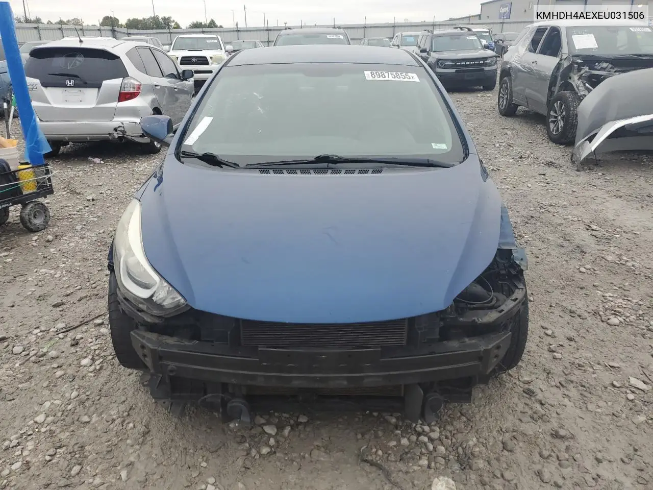 KMHDH4AEXEU031506 2014 Hyundai Elantra Se