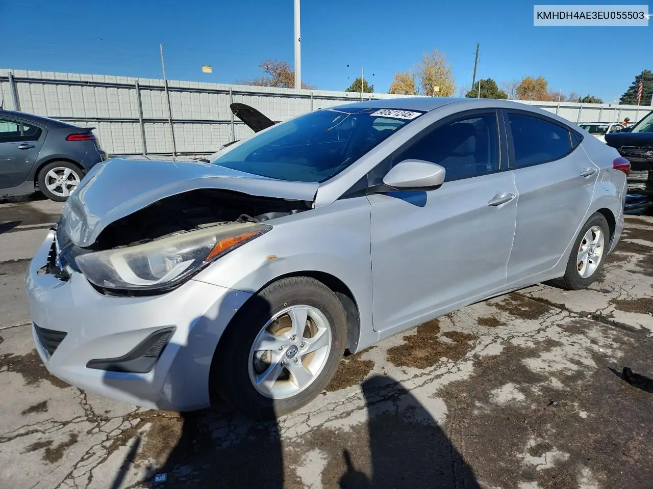 KMHDH4AE3EU055503 2014 Hyundai Elantra Se