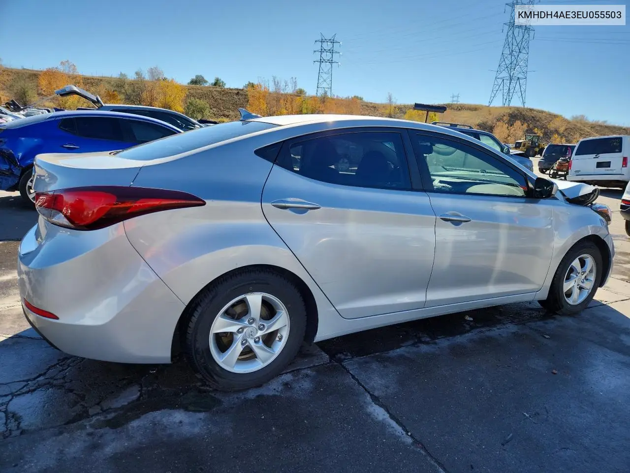 KMHDH4AE3EU055503 2014 Hyundai Elantra Se