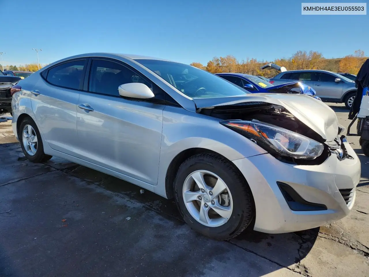 KMHDH4AE3EU055503 2014 Hyundai Elantra Se