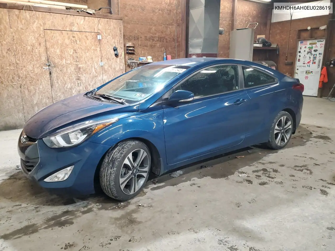 KMHDH6AH0EU028619 2014 Hyundai Elantra Coupe Gs