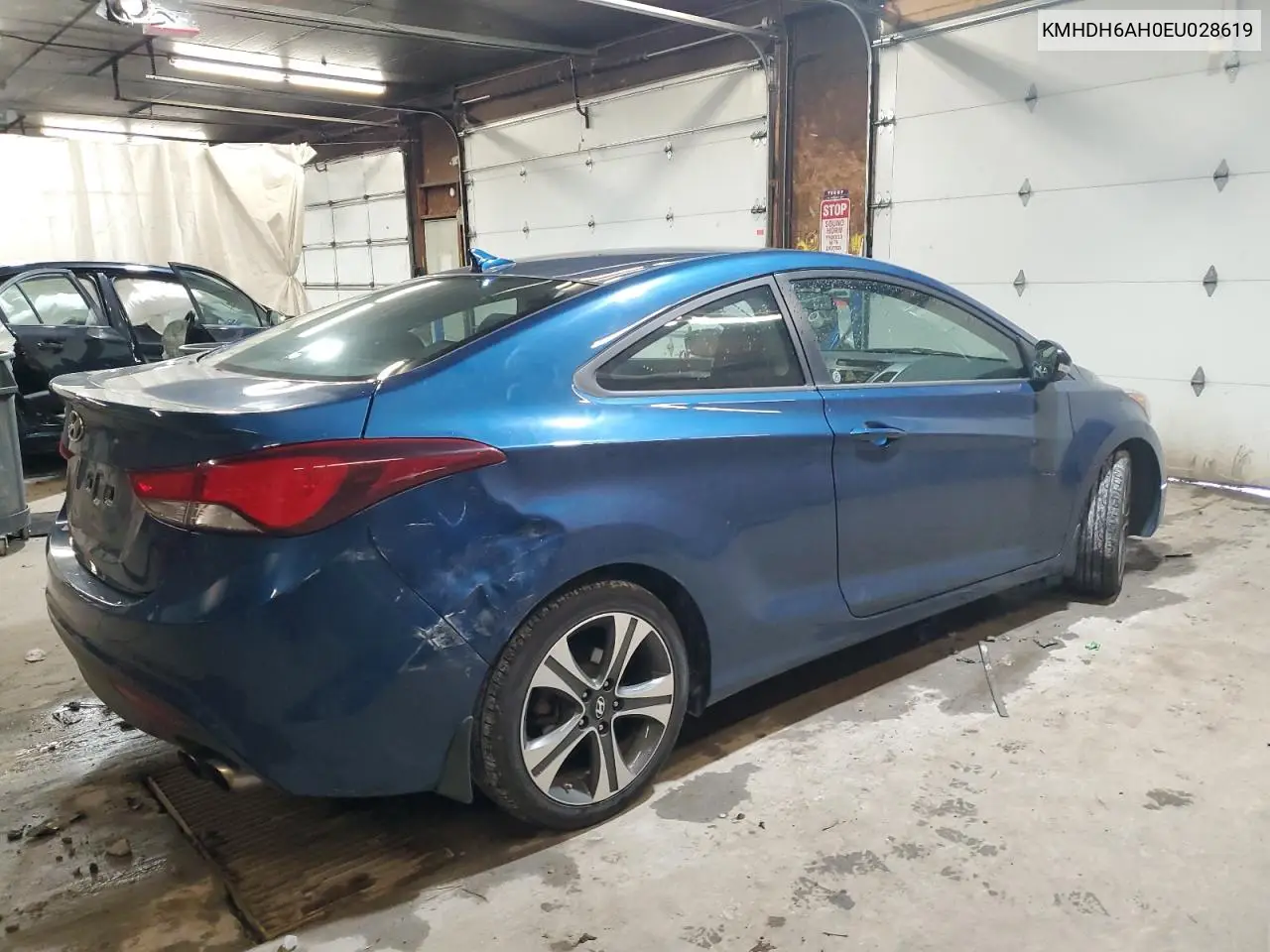KMHDH6AH0EU028619 2014 Hyundai Elantra Coupe Gs