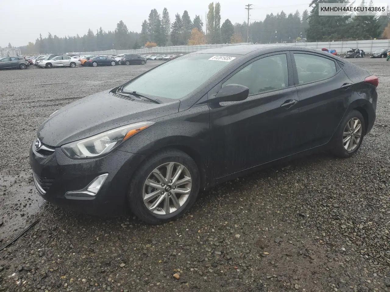 KMHDH4AE6EU143865 2014 Hyundai Elantra Se