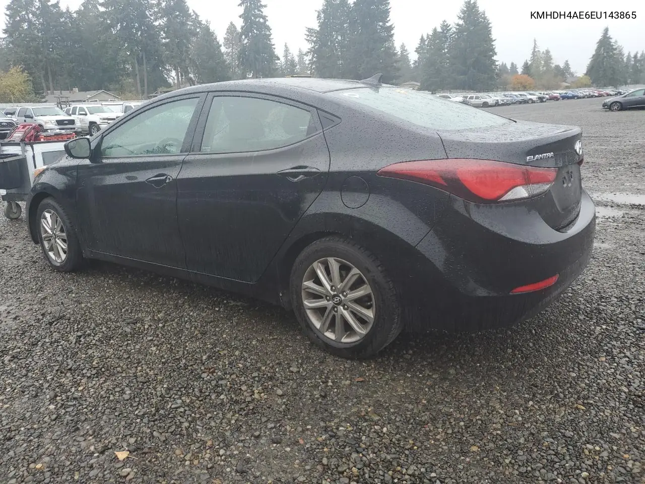KMHDH4AE6EU143865 2014 Hyundai Elantra Se