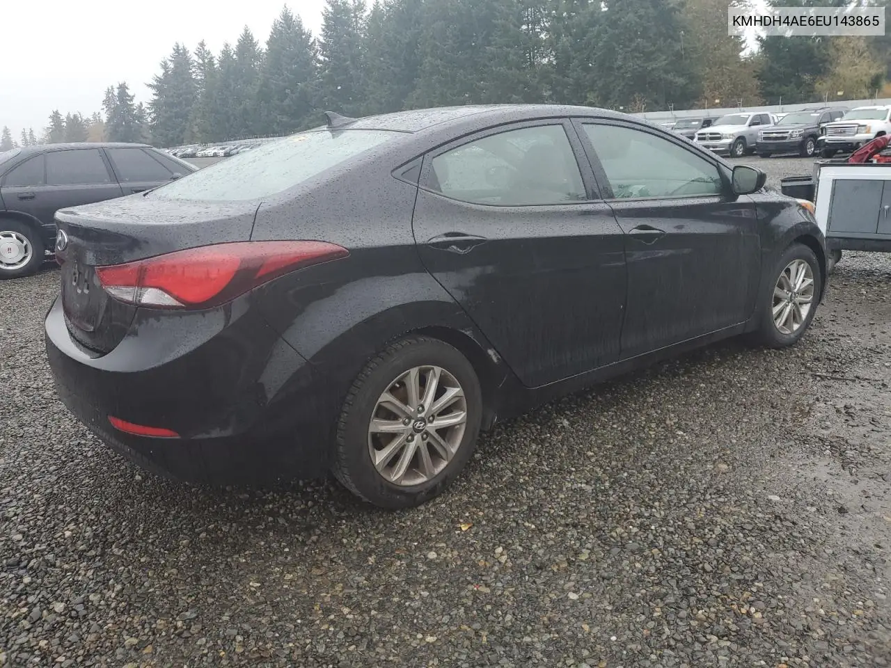 KMHDH4AE6EU143865 2014 Hyundai Elantra Se