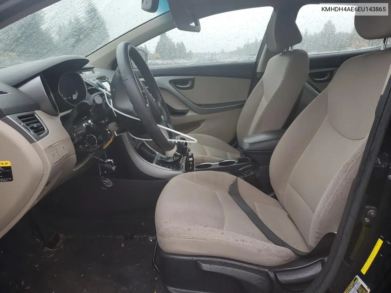 KMHDH4AE6EU143865 2014 Hyundai Elantra Se