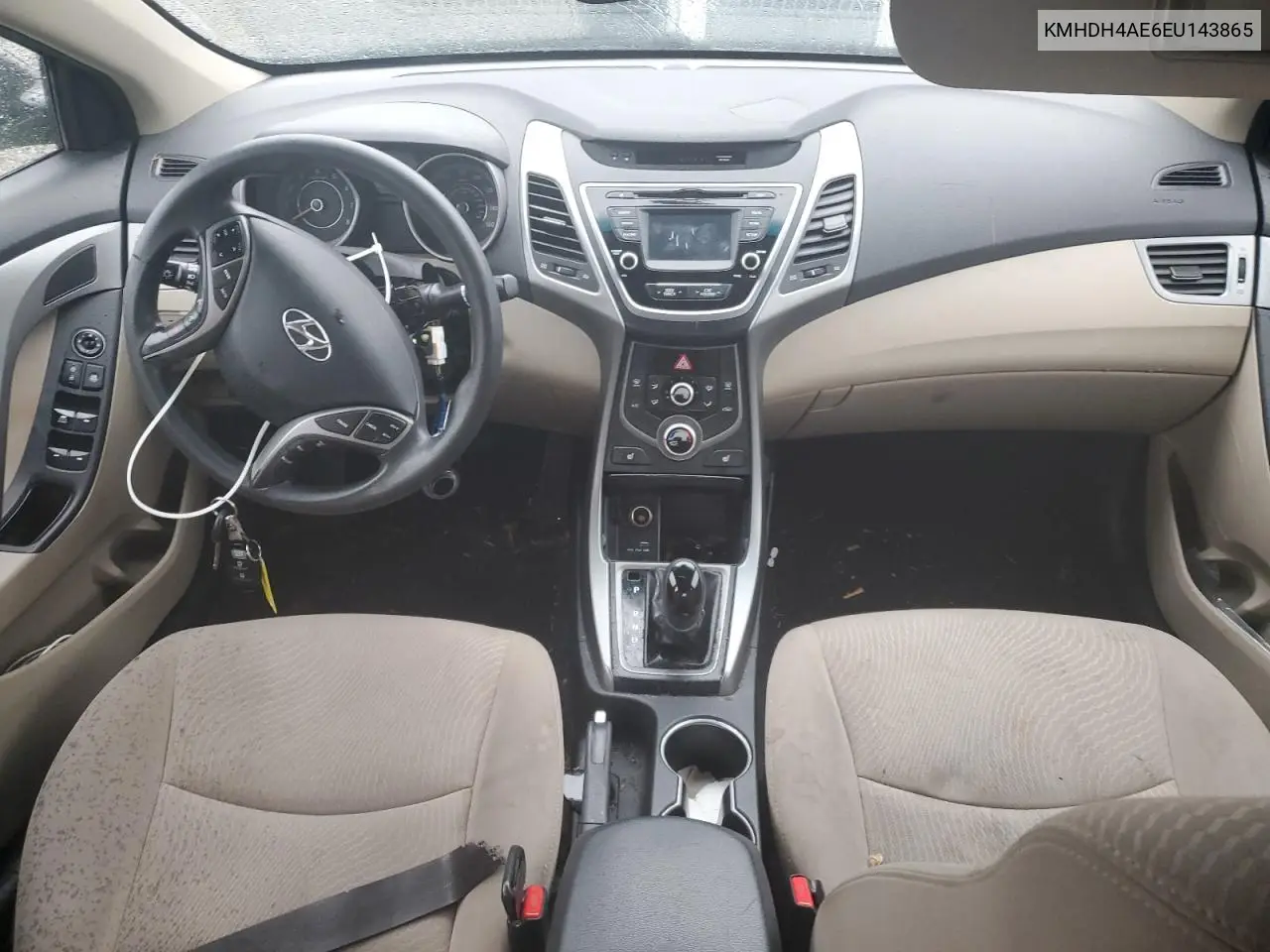 KMHDH4AE6EU143865 2014 Hyundai Elantra Se