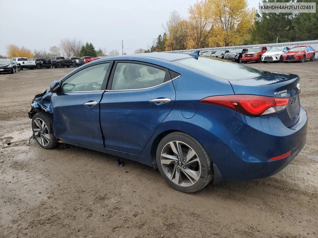 KMHDH4AH2EU102451 2014 Hyundai Elantra Se