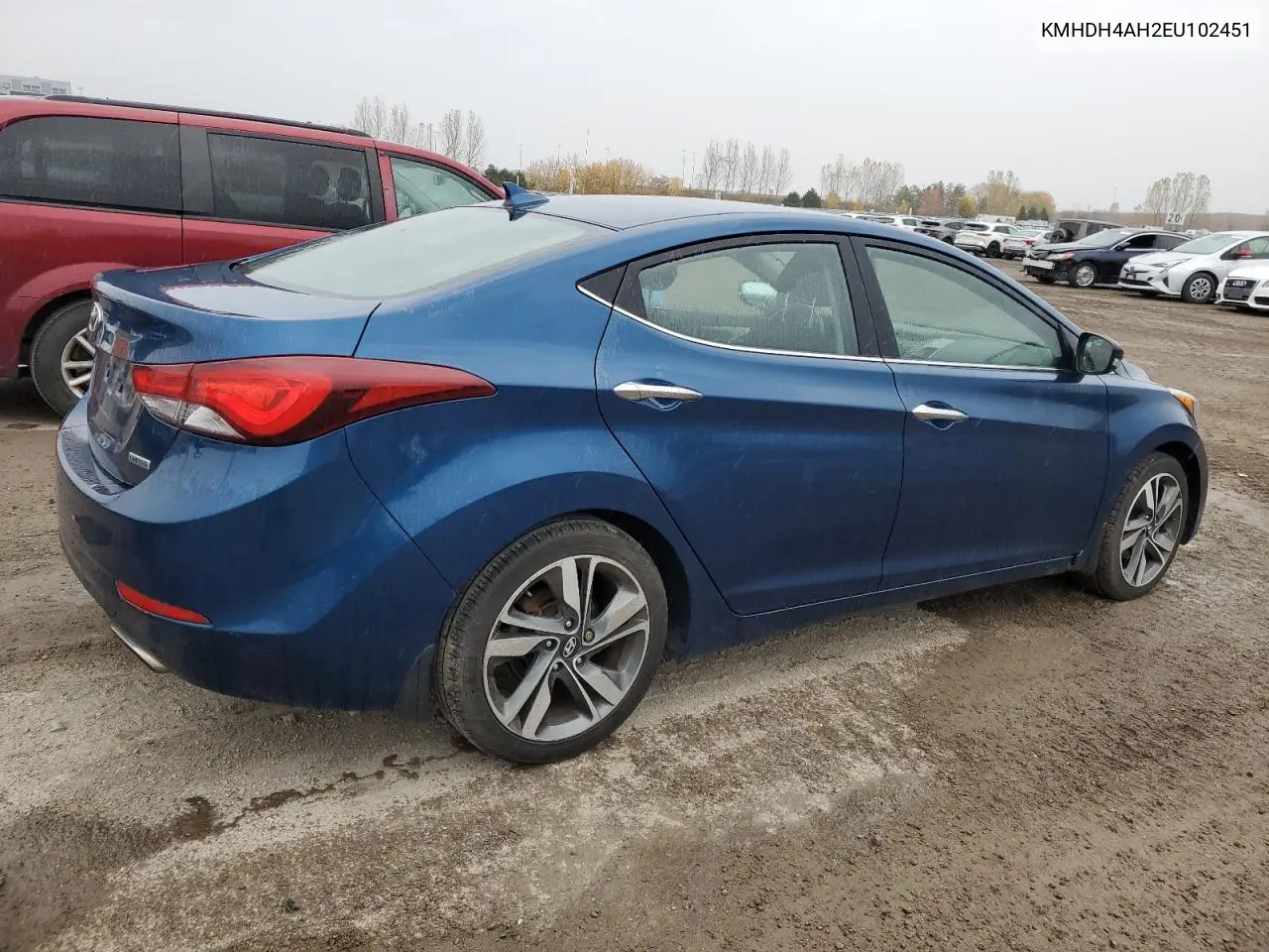 KMHDH4AH2EU102451 2014 Hyundai Elantra Se