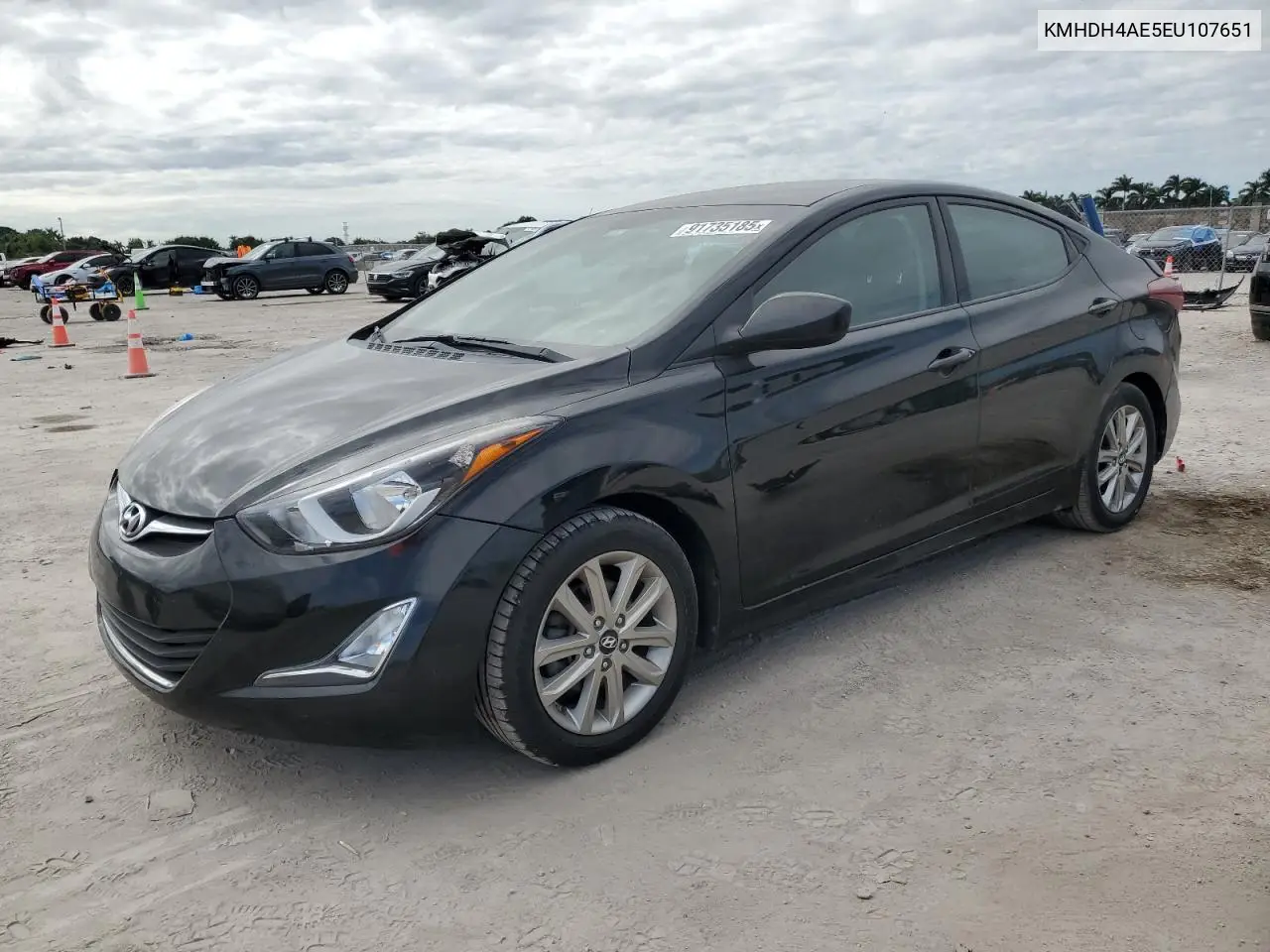 KMHDH4AE5EU107651 2014 Hyundai Elantra Se