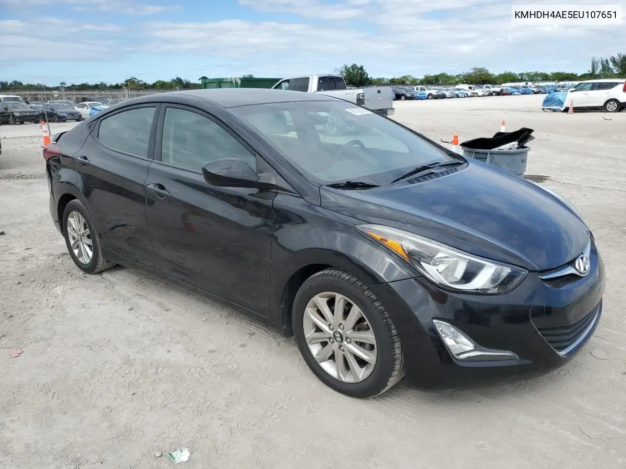 KMHDH4AE5EU107651 2014 Hyundai Elantra Se