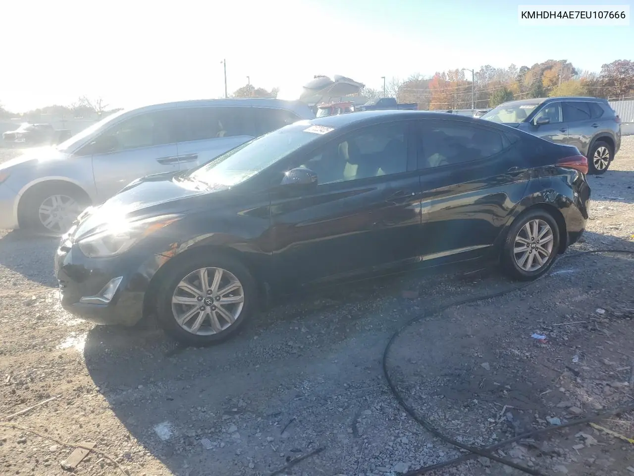 KMHDH4AE7EU107666 2014 Hyundai Elantra Se
