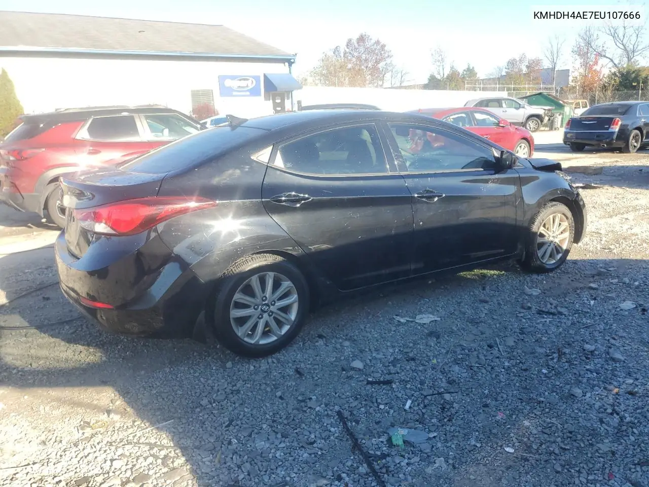 KMHDH4AE7EU107666 2014 Hyundai Elantra Se