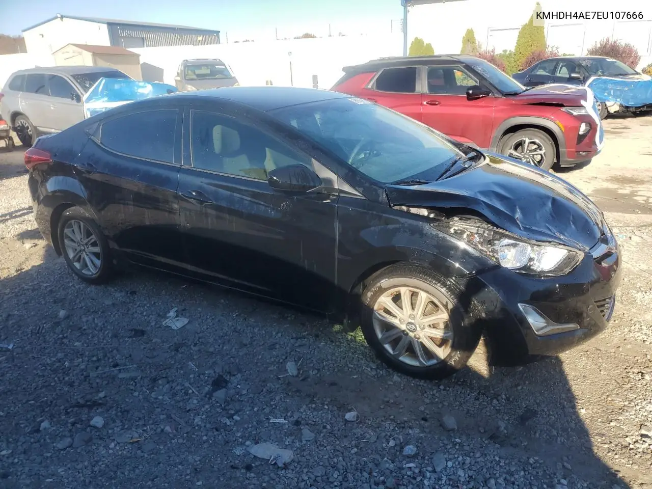 KMHDH4AE7EU107666 2014 Hyundai Elantra Se