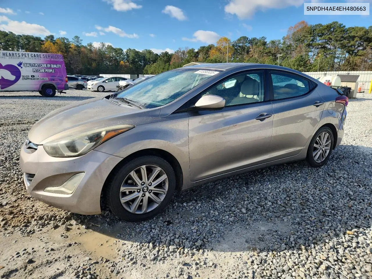 5NPDH4AE4EH480663 2014 Hyundai Elantra Se