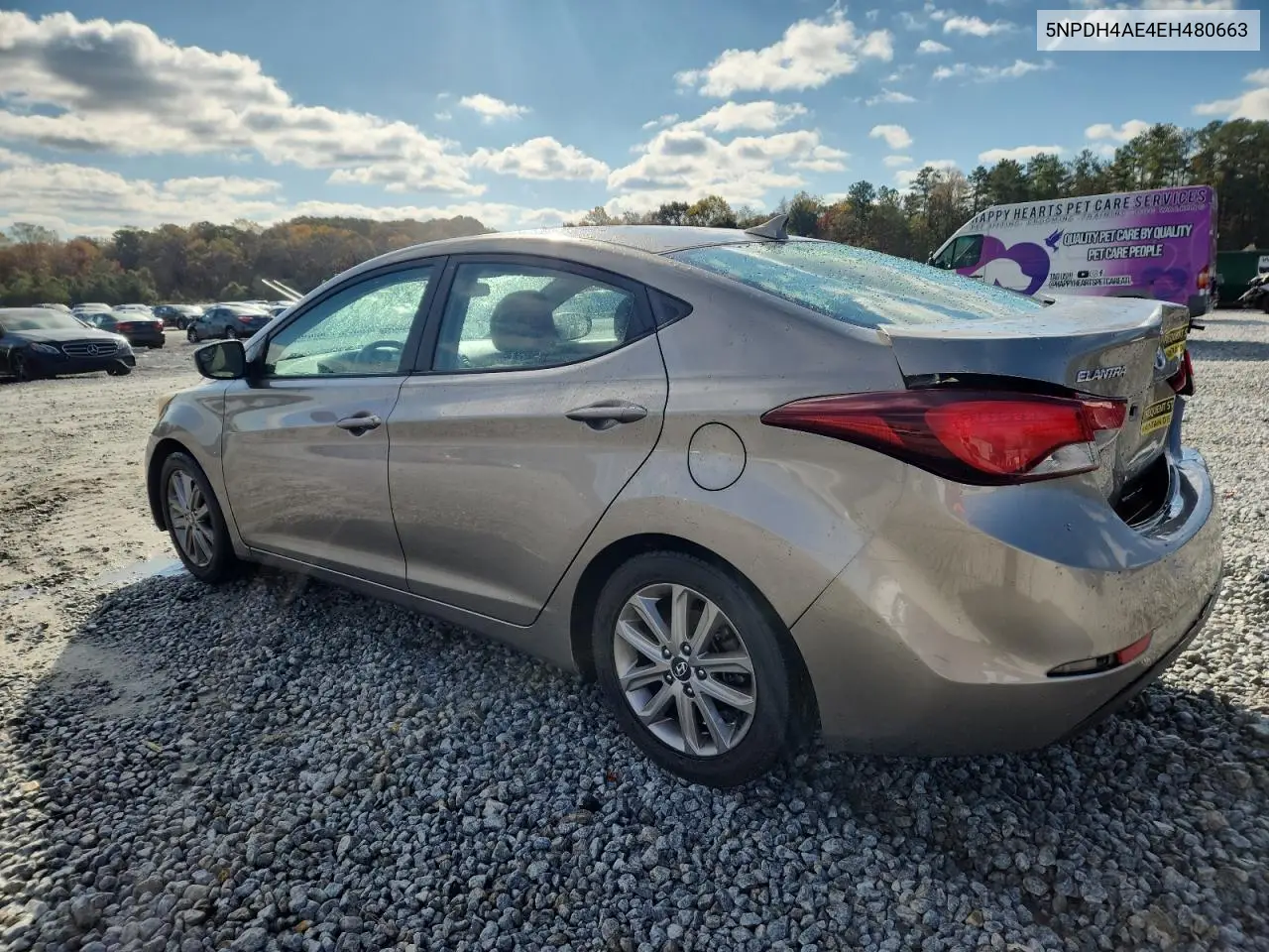 5NPDH4AE4EH480663 2014 Hyundai Elantra Se