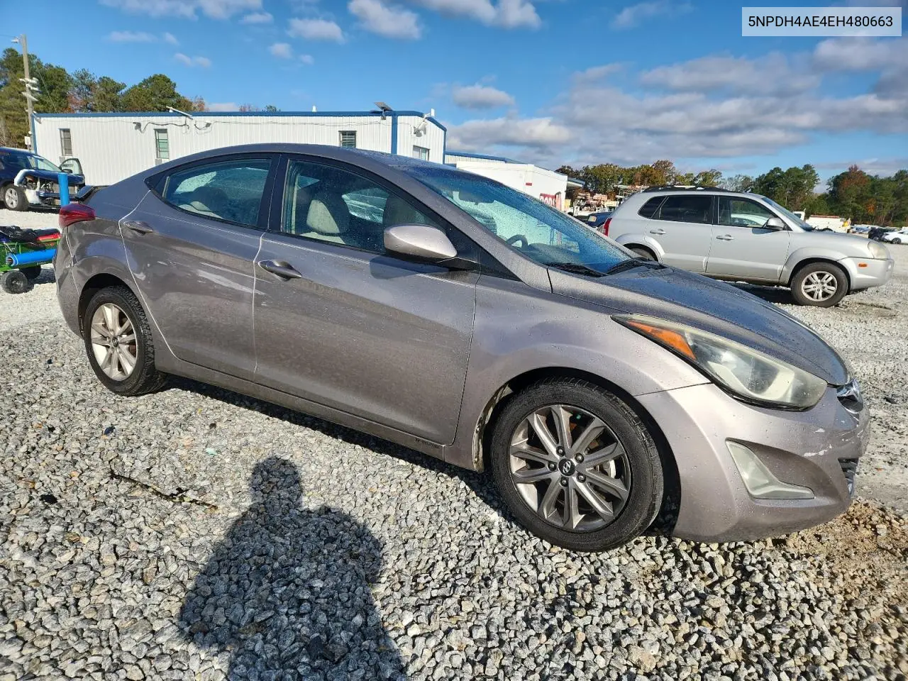 5NPDH4AE4EH480663 2014 Hyundai Elantra Se