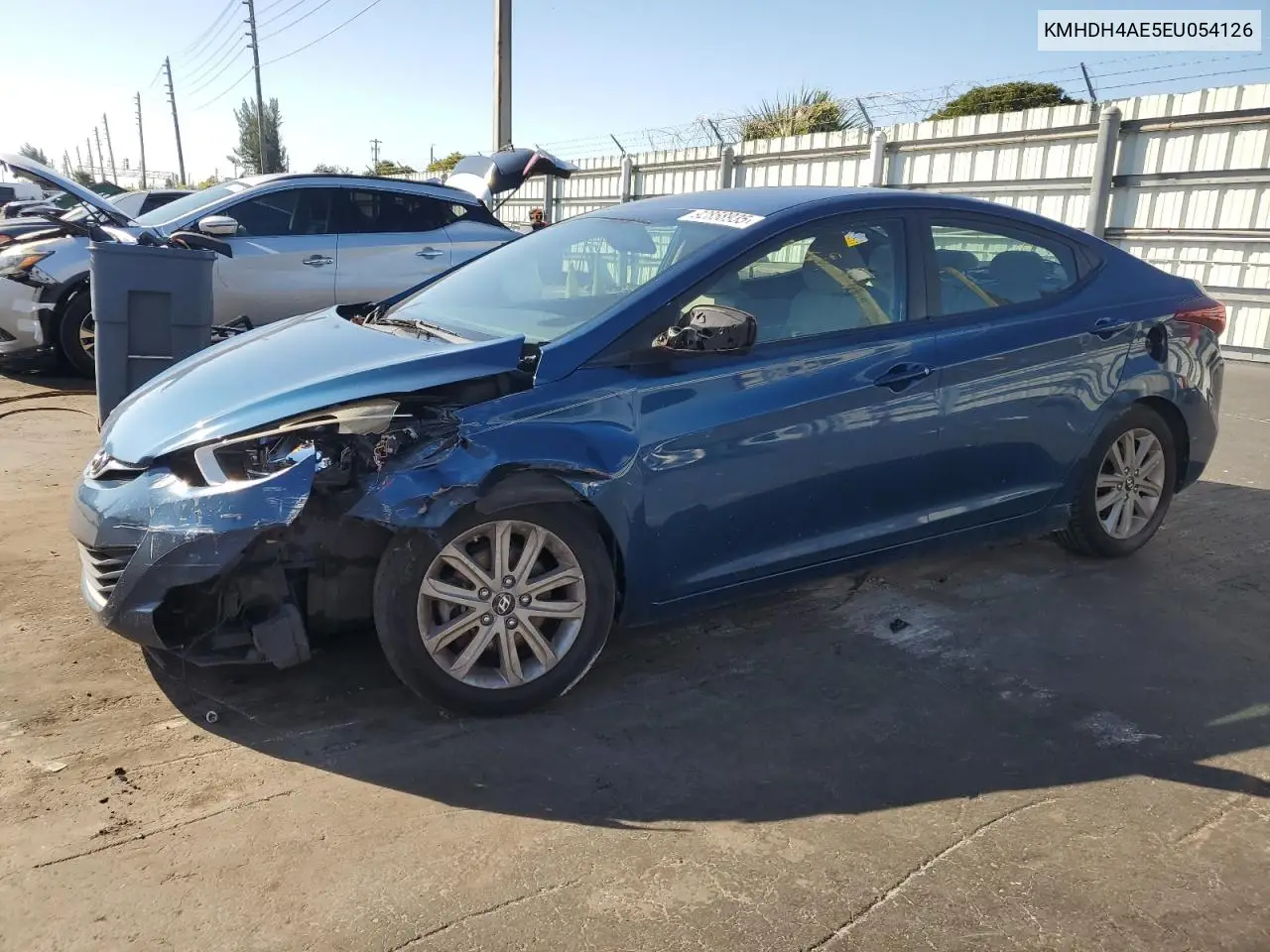 KMHDH4AE5EU054126 2014 Hyundai Elantra Se