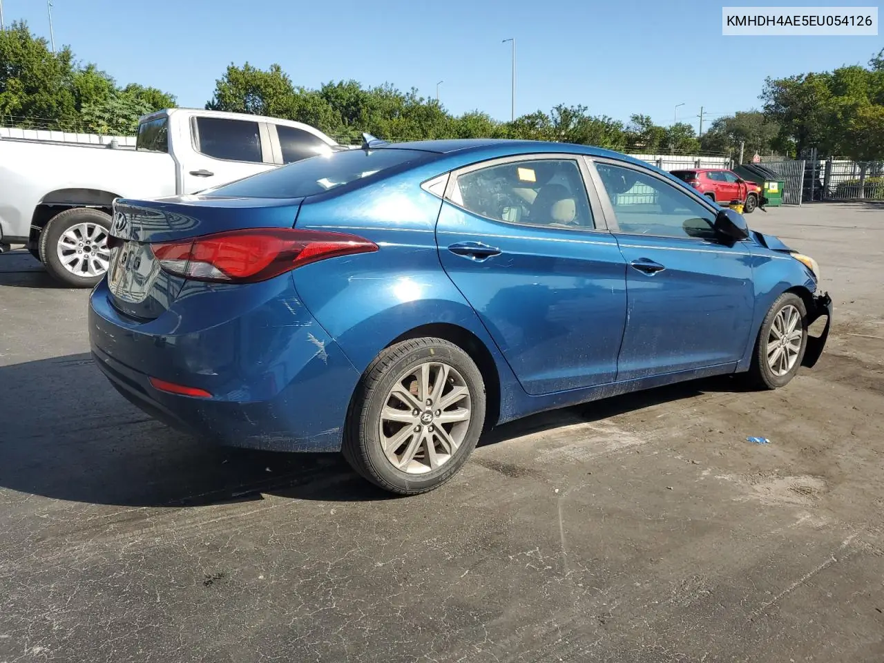 KMHDH4AE5EU054126 2014 Hyundai Elantra Se