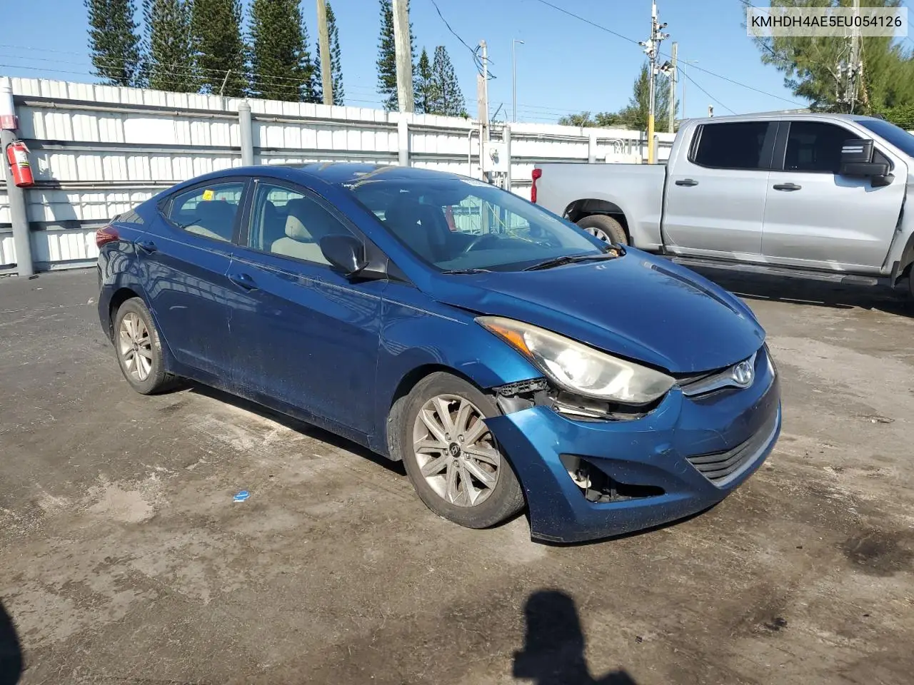 KMHDH4AE5EU054126 2014 Hyundai Elantra Se