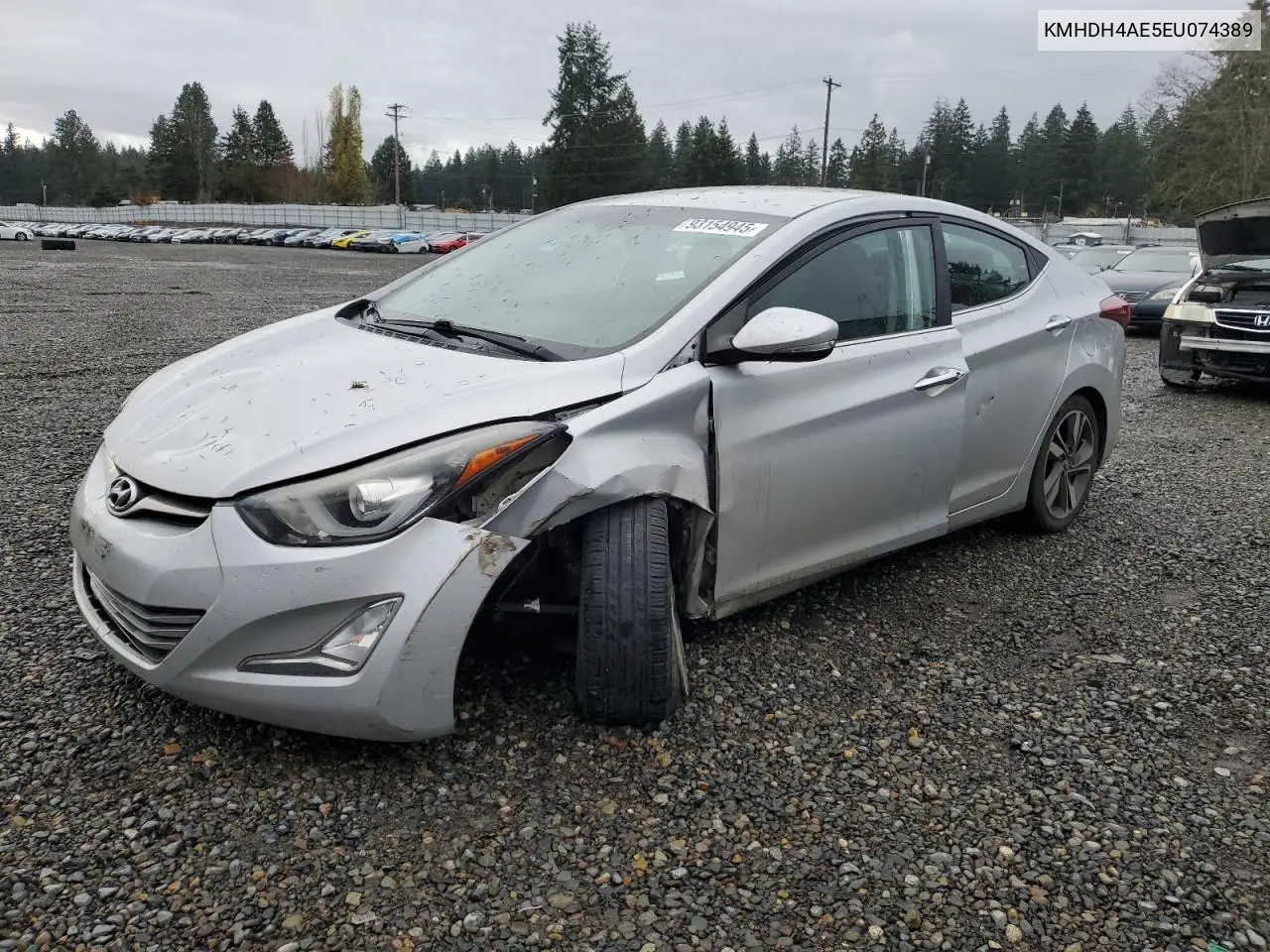 KMHDH4AE5EU074389 2014 Hyundai Elantra Se