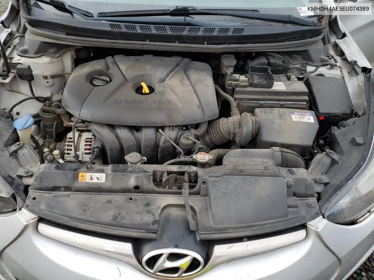 KMHDH4AE5EU074389 2014 Hyundai Elantra Se