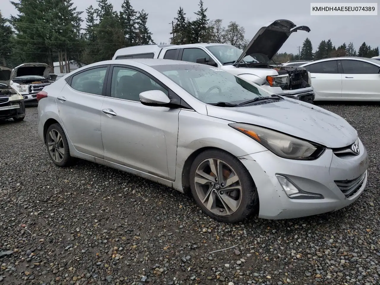KMHDH4AE5EU074389 2014 Hyundai Elantra Se