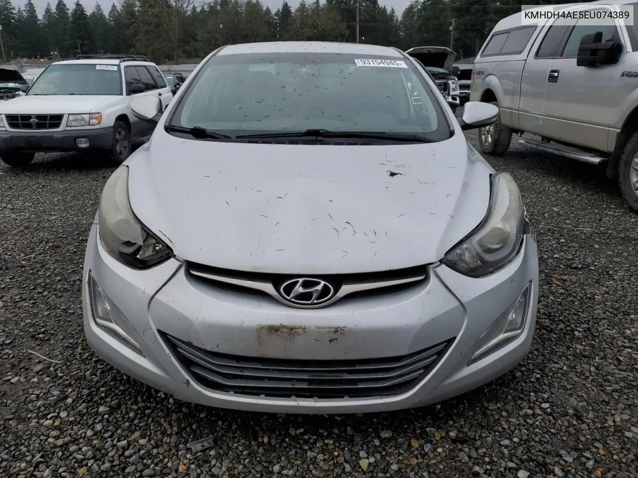 KMHDH4AE5EU074389 2014 Hyundai Elantra Se